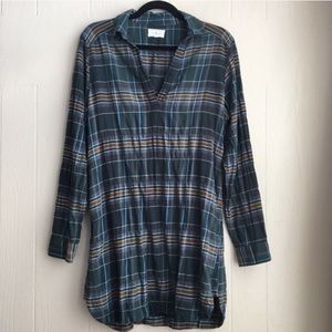 Lou & Grey plaid tunic shirt dress